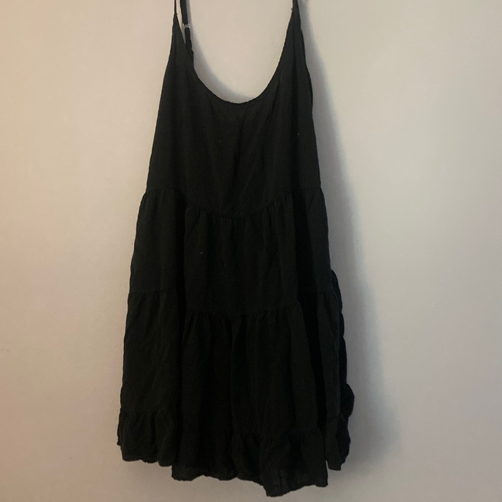 Brandy Melville Black V-Neck Dress